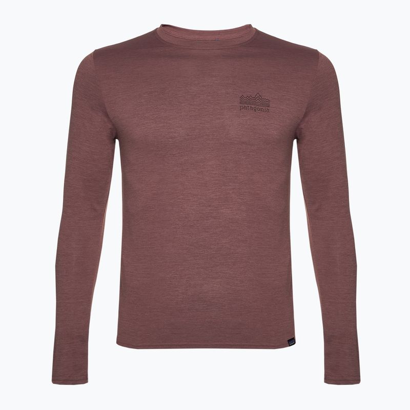 Pánske tričko Patagonia Cap Cool Daily Graphic Shirt strataspire/dulse mauve x-dye longsleeve