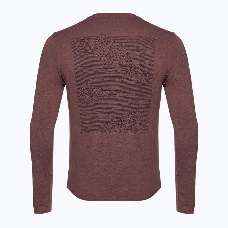 Pánske tričko Patagonia Cap Cool Daily Graphic Shirt strataspire/dulse mauve x-dye longsleeve 2