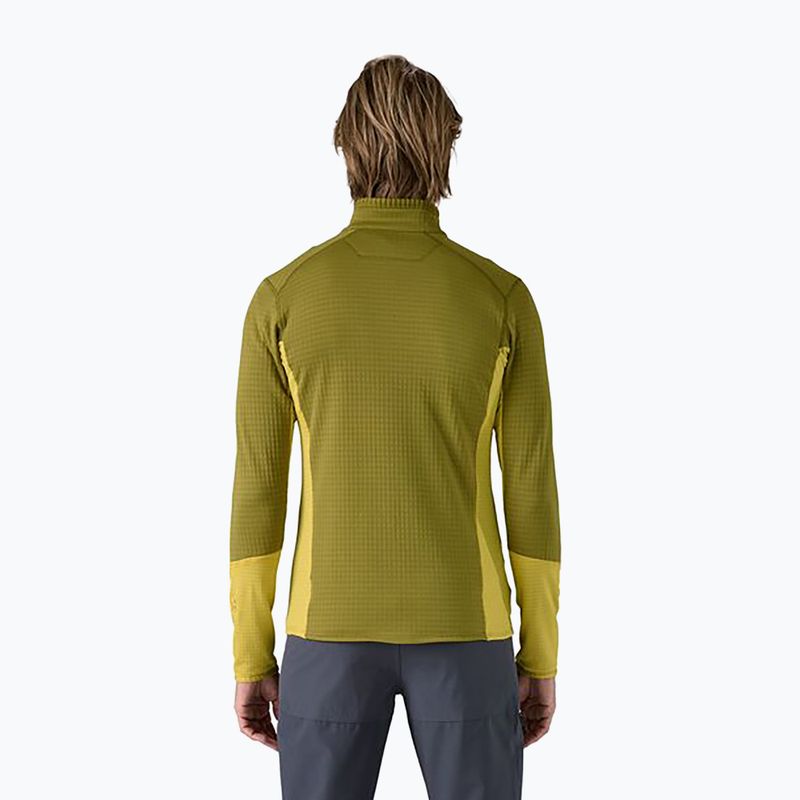Pánska fleecová mikina Patagonia R1 Hybrid graze green 2