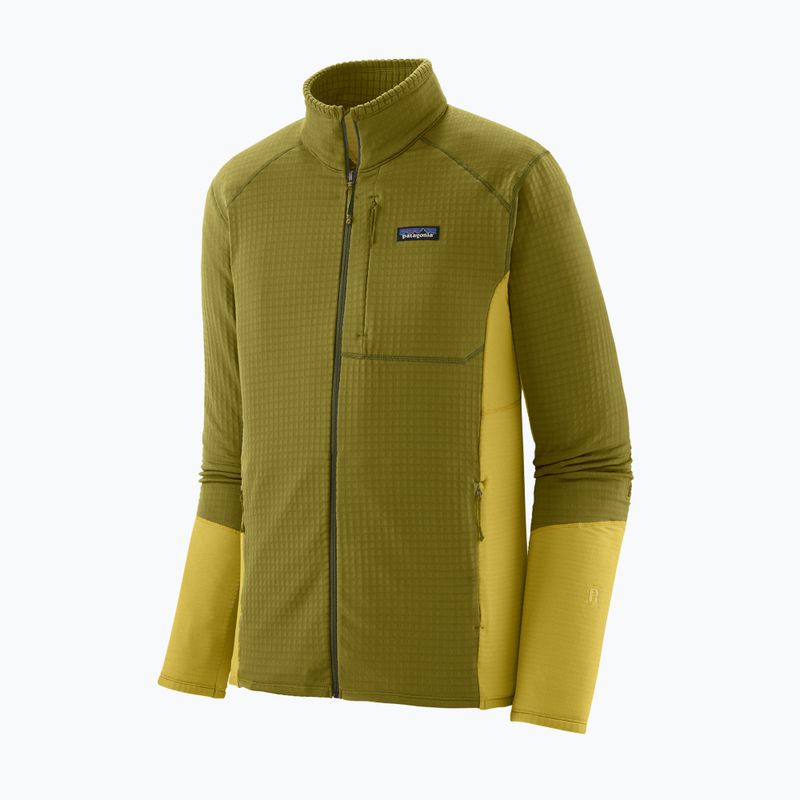 Pánska fleecová mikina Patagonia R1 Hybrid graze green 3