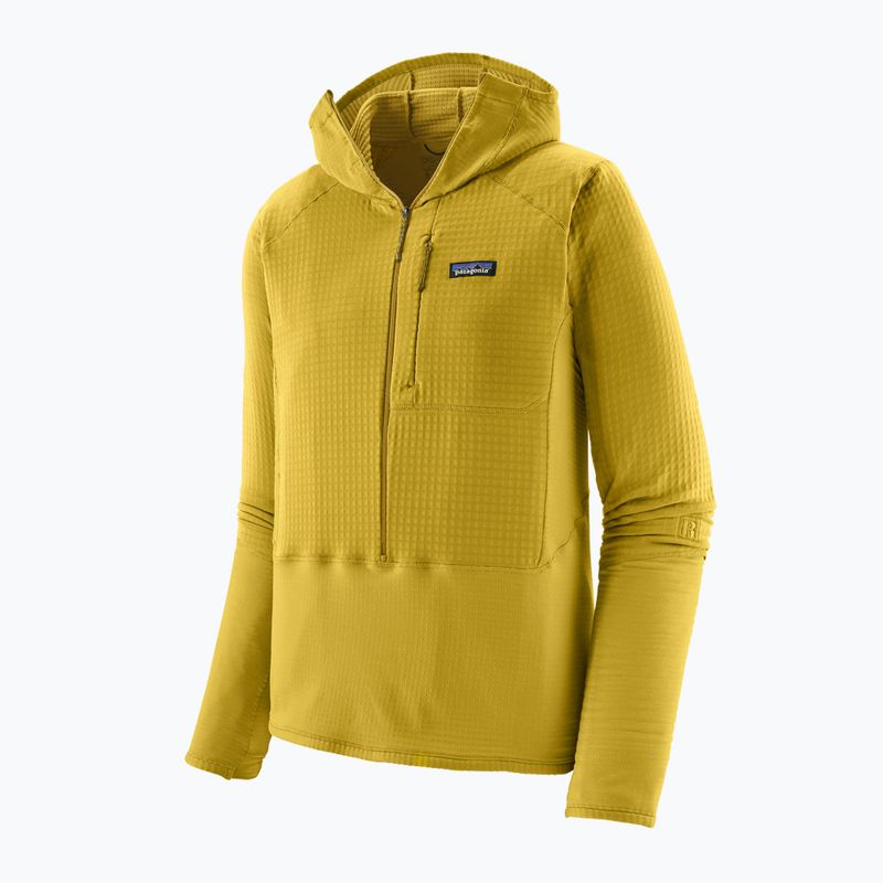 Pánska softshellová bunda Patagonia R1 Hybrid Pullover Hoody bundle green 3