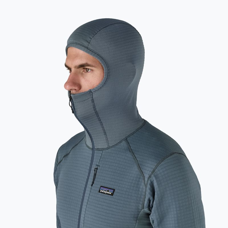 Pánska softshellová bunda Patagonia R1 Hybrid Pullover utility blue 4