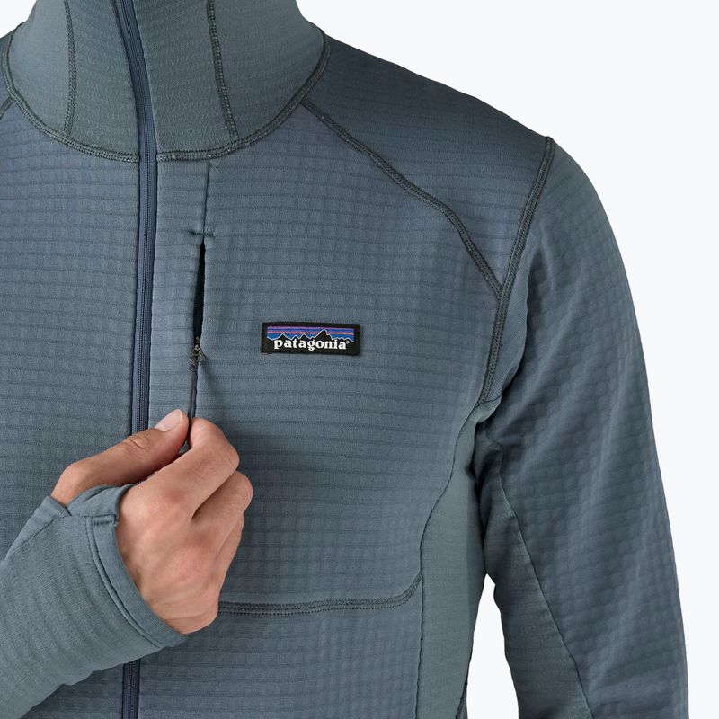 Pánska softshellová bunda Patagonia R1 Hybrid Pullover utility blue 7