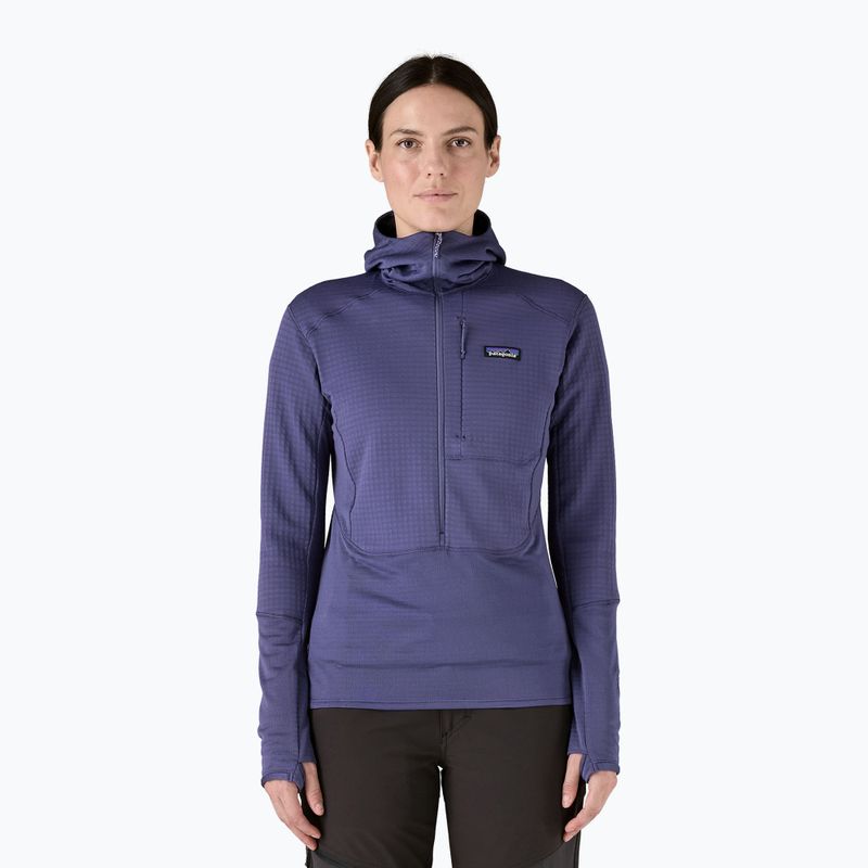 Dámska softshellová bunda Patagonia R1 Hybrid Pullover Hoody solstice purple