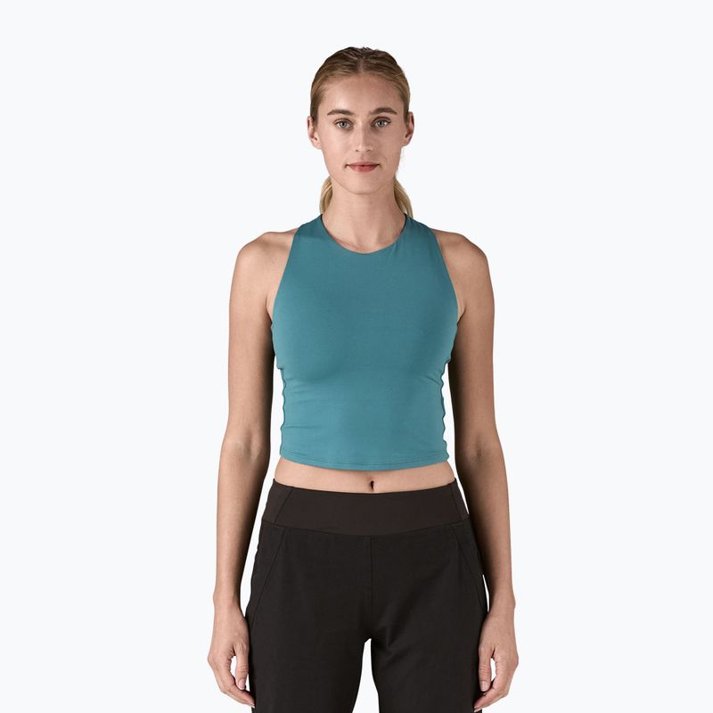 Dámske tričko Patagonia Reversible Tank wetland blue trekking t-shirt
