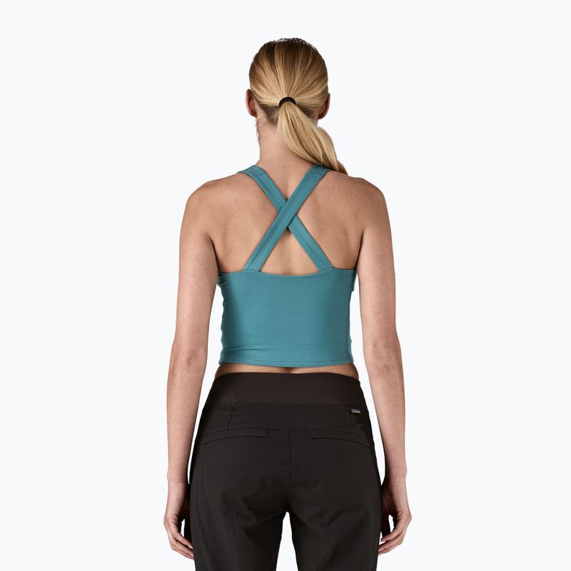 Dámske tričko Patagonia Reversible Tank wetland blue trekking t-shirt 3