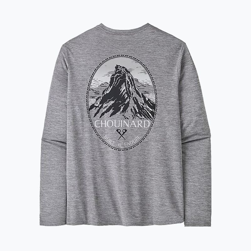 Pánske tričko longsleeve Patagonia Cap Cool Daily Graphic Lands chouinard crest/feather grey 5