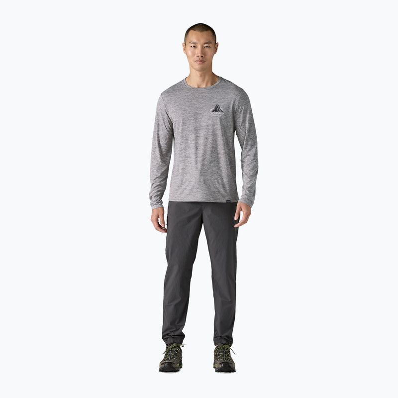 Pánske tričko longsleeve Patagonia Cap Cool Daily Graphic Lands chouinard crest/feather grey 2