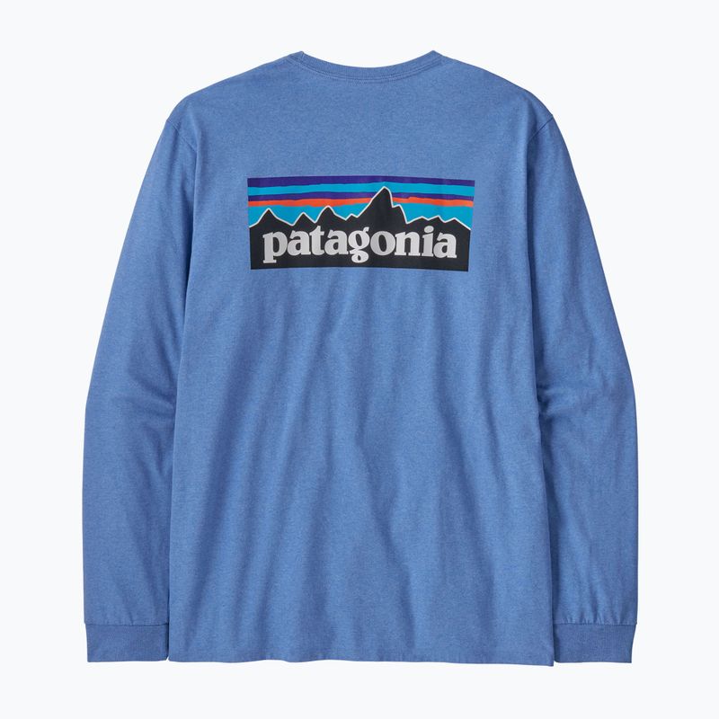 Pánske tričko longsleeve Patagonia P-6 Logo Responsibili abundant blue 4
