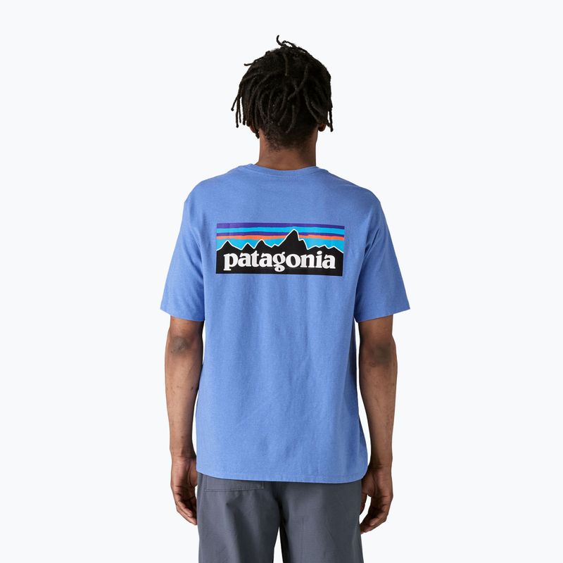 Pánske tričko Patagonia P-6 Logo Responsibili-Tee abundant blue 2