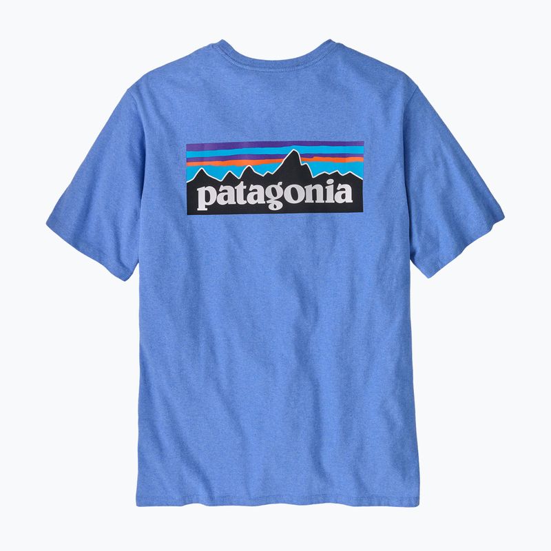 Pánske tričko Patagonia P-6 Logo Responsibili-Tee abundant blue 4