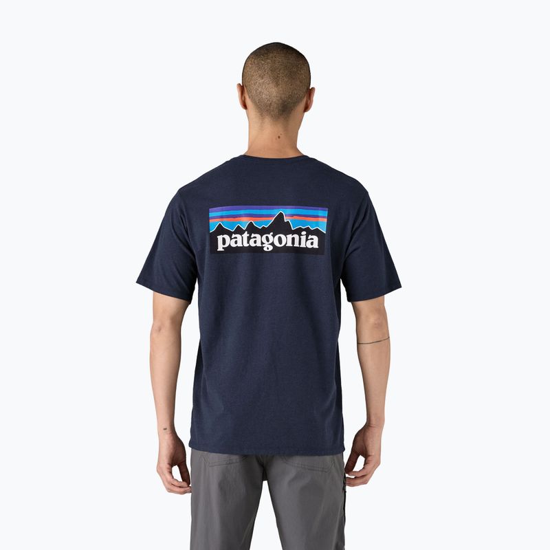 Pánske tričko Patagonia P-6 Logo Responsibili-Tee new navy 2