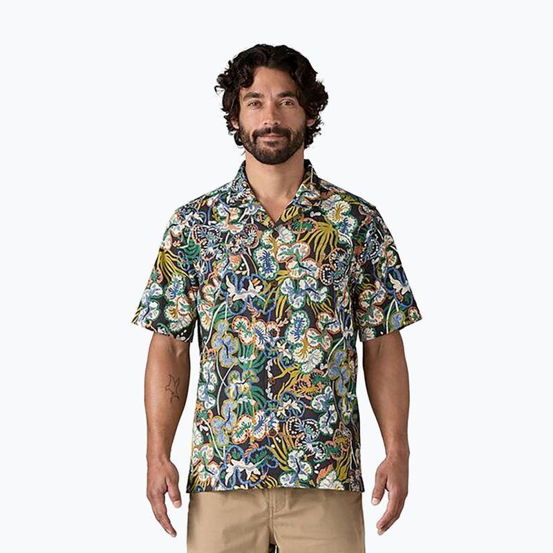 Patagonia pánske tričko Tidal Threads Camp undersea/ink black