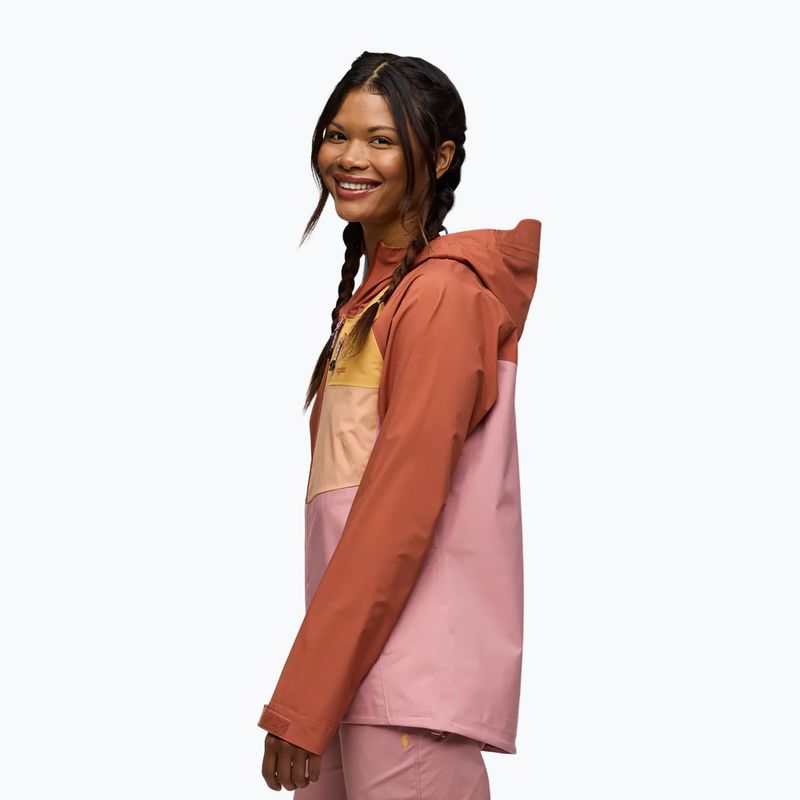 Dámska bunda do dažďa Cotopaxi Impermeo 3L Hooded Shell faded brick/rose 4