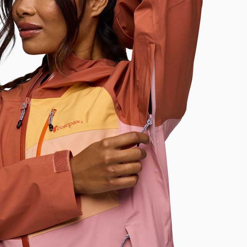 Dámska bunda do dažďa Cotopaxi Impermeo 3L Hooded Shell faded brick/rose 8