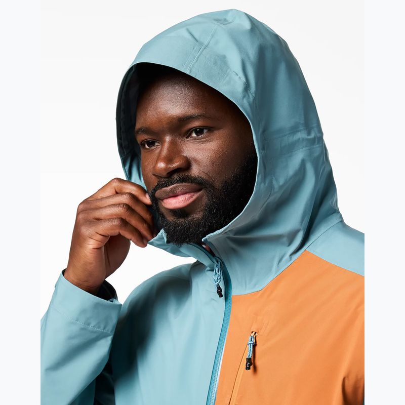 Pánska softshellová bunda Cotopaxi Impermeo 3L Hooded Shell everglade and steel blue 3