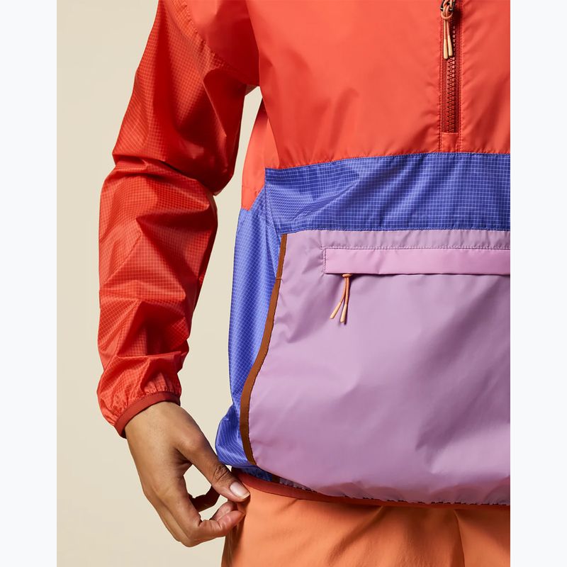 Dámska vetrovka Cotopaxi Teca Half-Zip Windbreaker smell the begonias 5