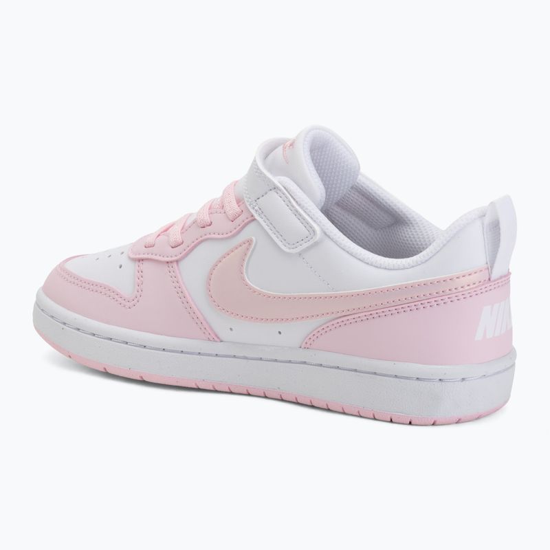 Detské topánky Nike Court Borough Low Recraft white/pink foam 3