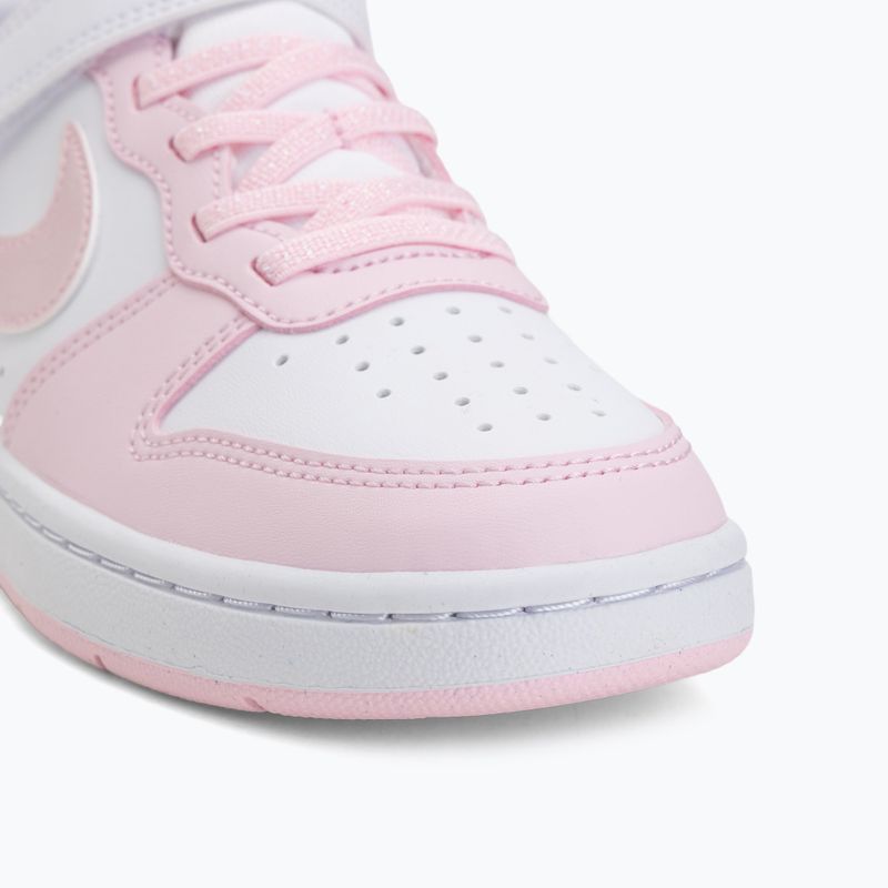 Detské topánky Nike Court Borough Low Recraft white/pink foam 7