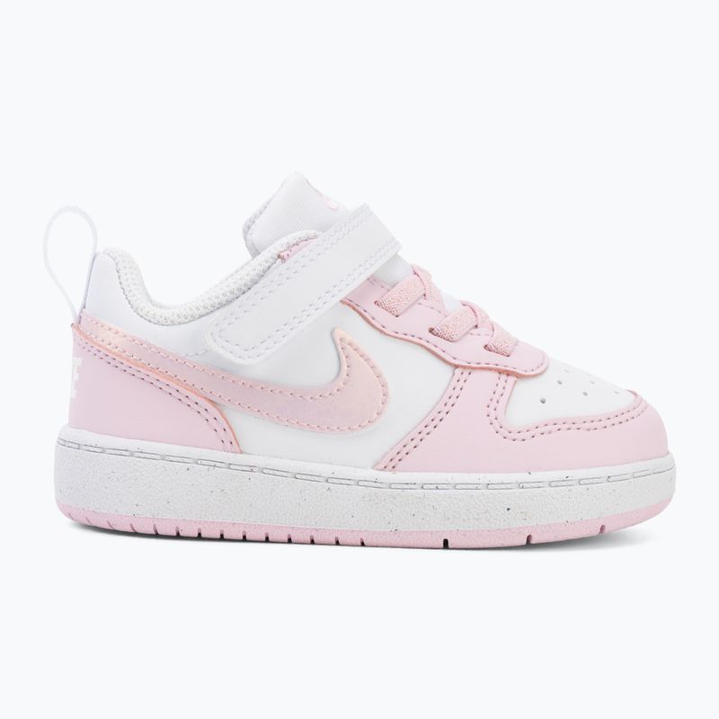 Detské topánky Nike Court Borough Low Recraft white/pink foam 2