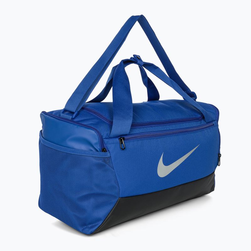 Tréningová taška Nike Brasilia 9,5 41 l game royal/čierna/metalická strieborná 2