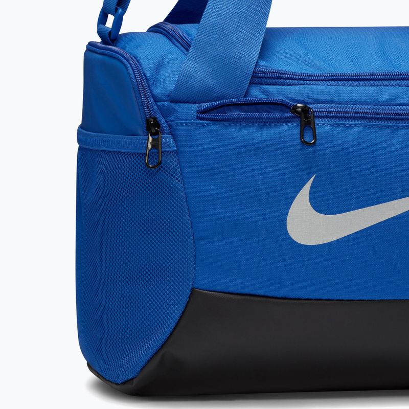 Tréningová taška Nike Brasilia 9.5 Duffle 25 l game royal/black/metallic silver 5