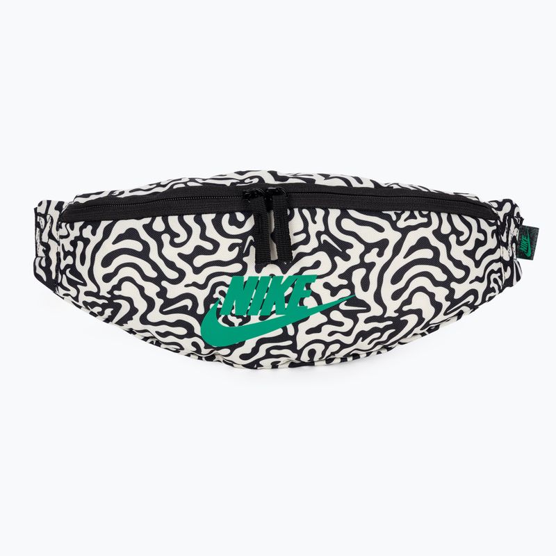 Taštička/ Ľadvinka Nike Heritage Waistpack 3 l black/coconut milk/stadium green