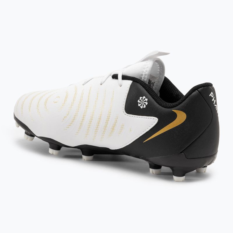 Detské kopačky Nike Phantom GX II Academy FG/MG Junior white/metallic gold coin/black 3