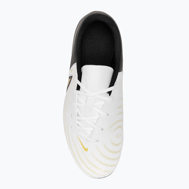 Detské kopačky Nike Phantom GX II Club FG/MG Junior white/metallic gold coin/black 5