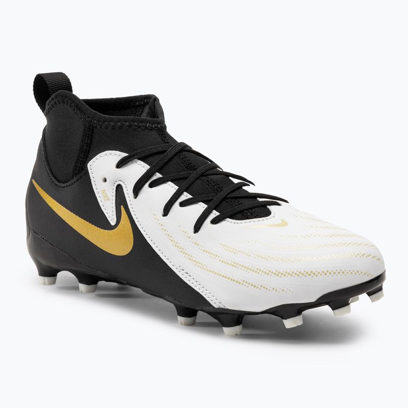 Kopačky Nike Phantom Luna II Academy FG/MG Junior white / metallic gold / black