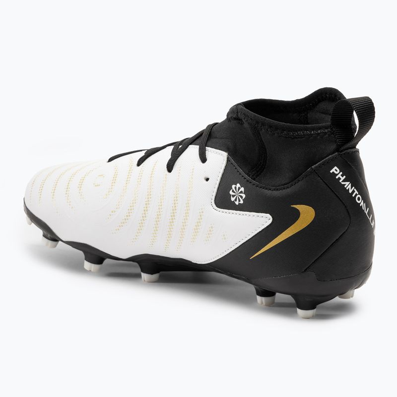 Kopačky Nike Phantom Luna II Academy FG/MG Junior white / metallic gold / black 3