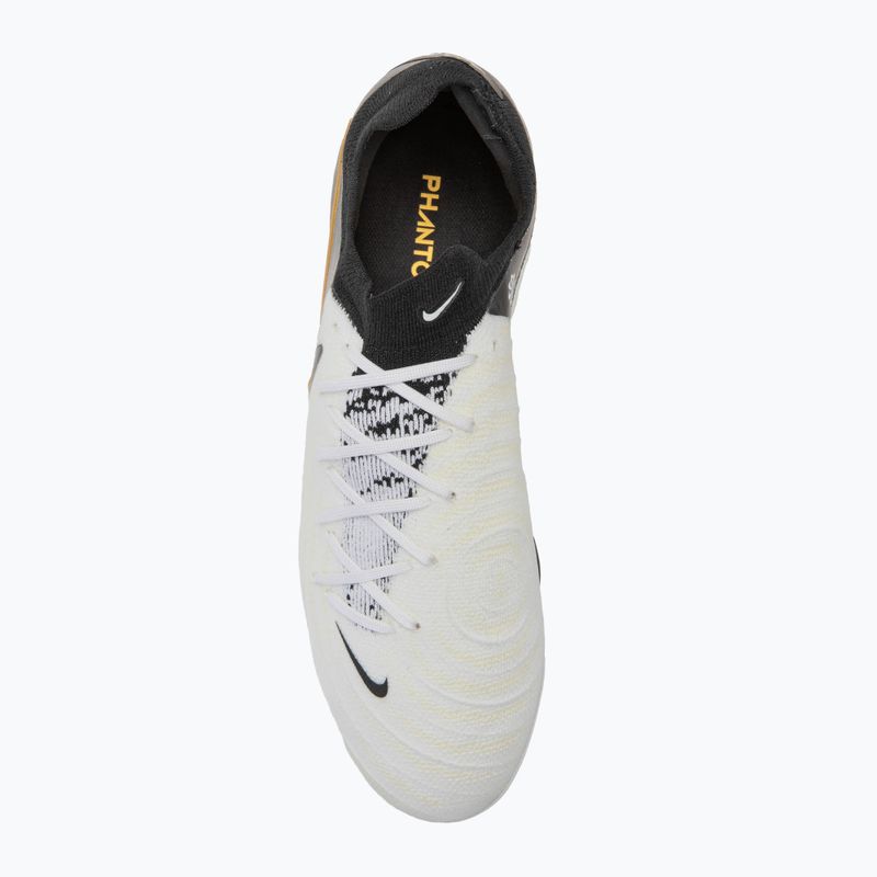 Pánske kopačky Nike Phantom GX II Pro FG white/metallic gold coin/black 5