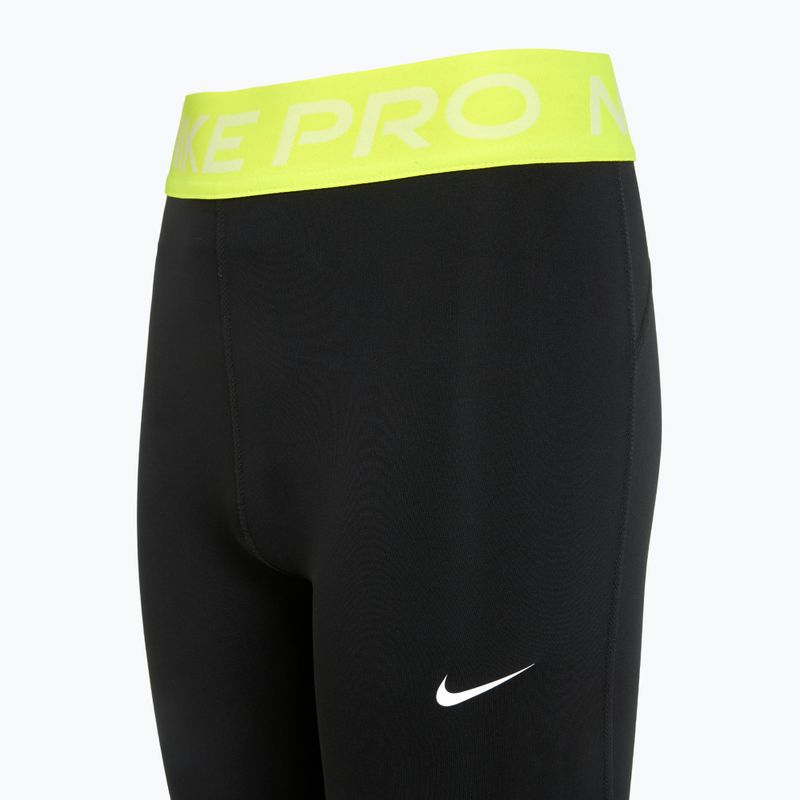 Detské legíny Nike Pro Dri-FIT comet black/volt/white 8