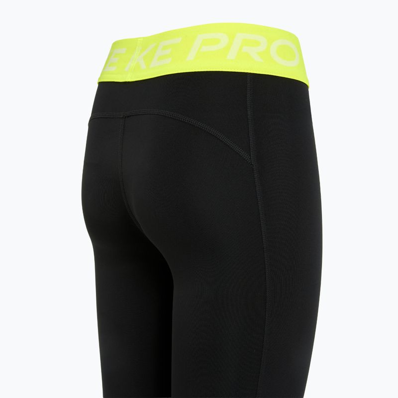 Detské legíny Nike Pro Dri-FIT comet black/volt/white 9