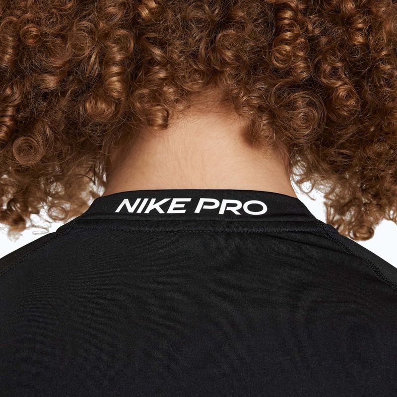 Detské tričko longsleeve Nike Pro Dri-Fit black/white 5