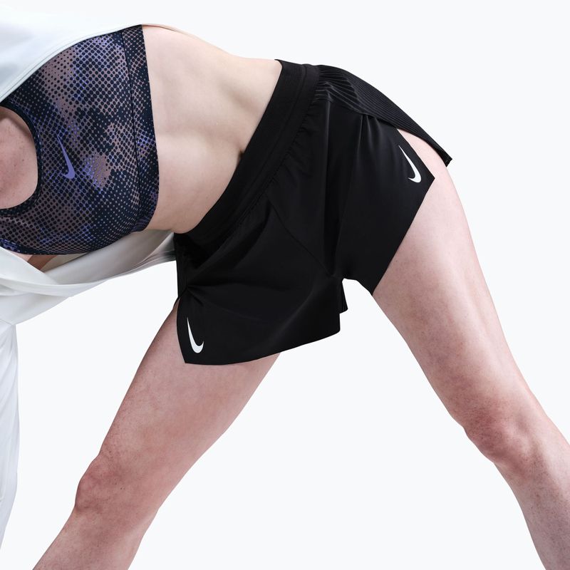 Dámske bežecké šortky Nike AeroSwift Dri-Fit ADV Mid-Rise 3" black/white 5