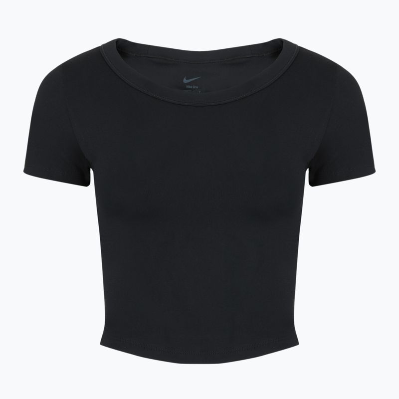 Dámske tréningové tričko Nike One Fitted Dri-Fit Cropped Top black 7