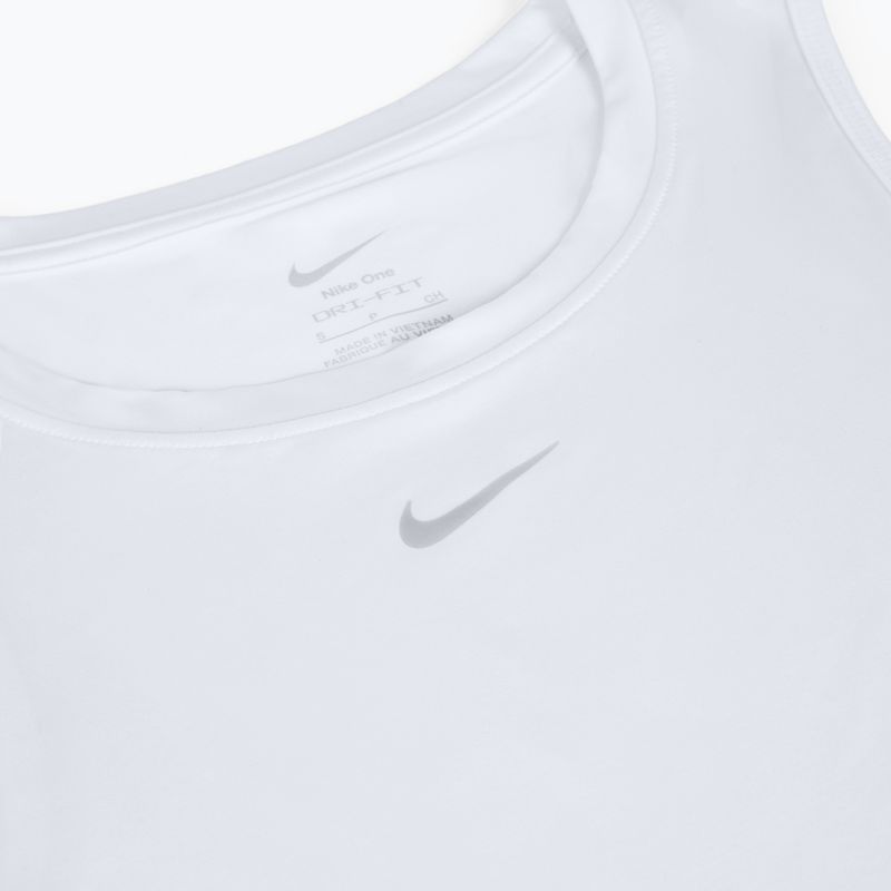 Dámske tréningové tričko Nike One Classic Dri-Fit Cropped Tank white 8
