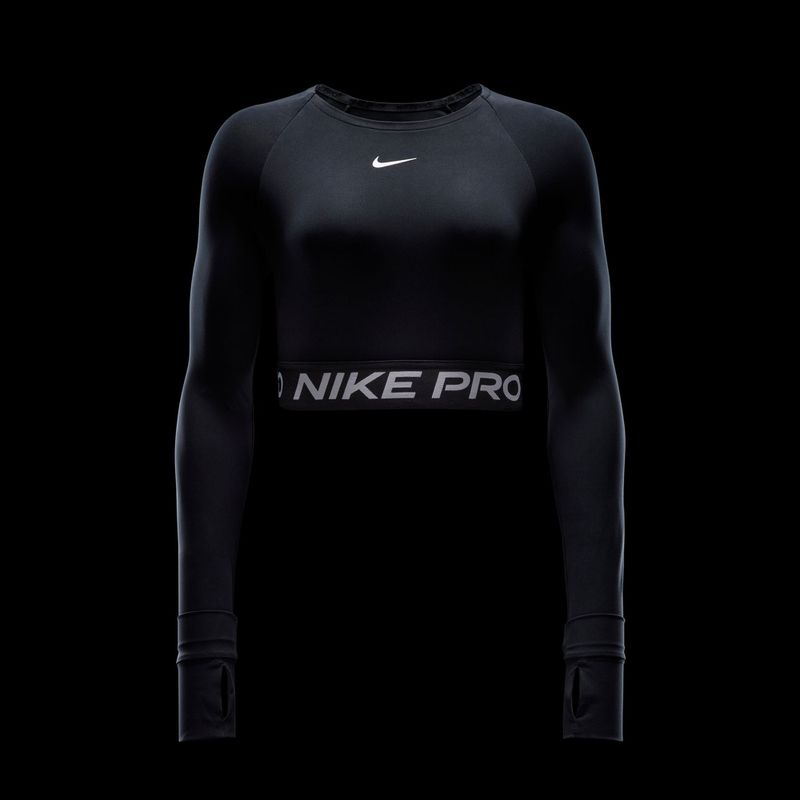 Dámske tréningové tričko s dlhým rukávom Nike Pro 365 Dri-Fit black/white 5