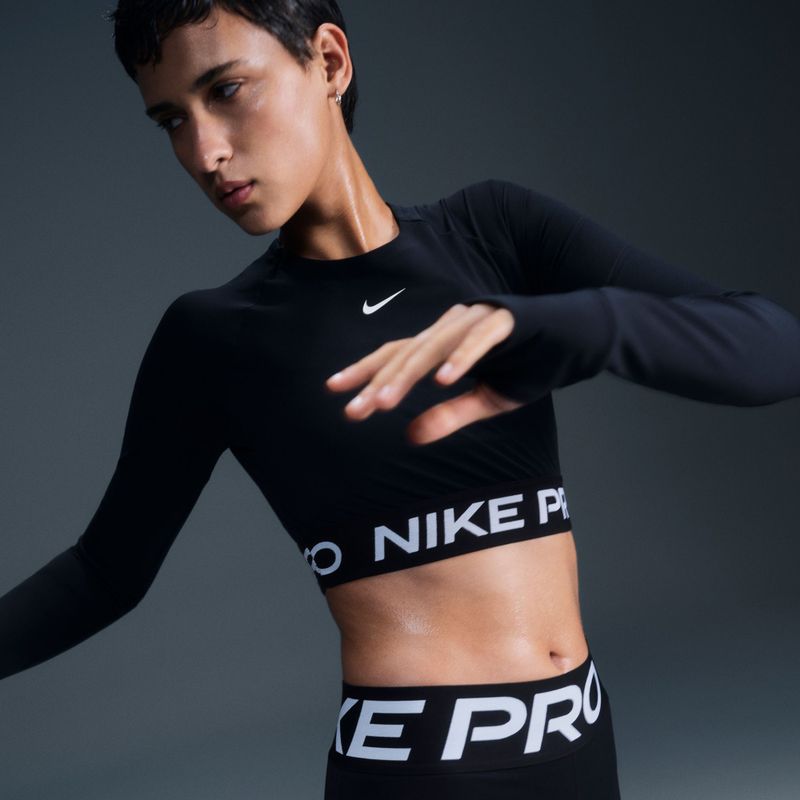 Dámske tréningové tričko s dlhým rukávom Nike Pro 365 Dri-Fit black/white 6