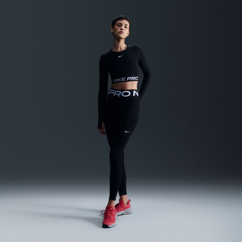 Dámske tréningové tričko s dlhým rukávom Nike Pro 365 Dri-Fit black/white 7