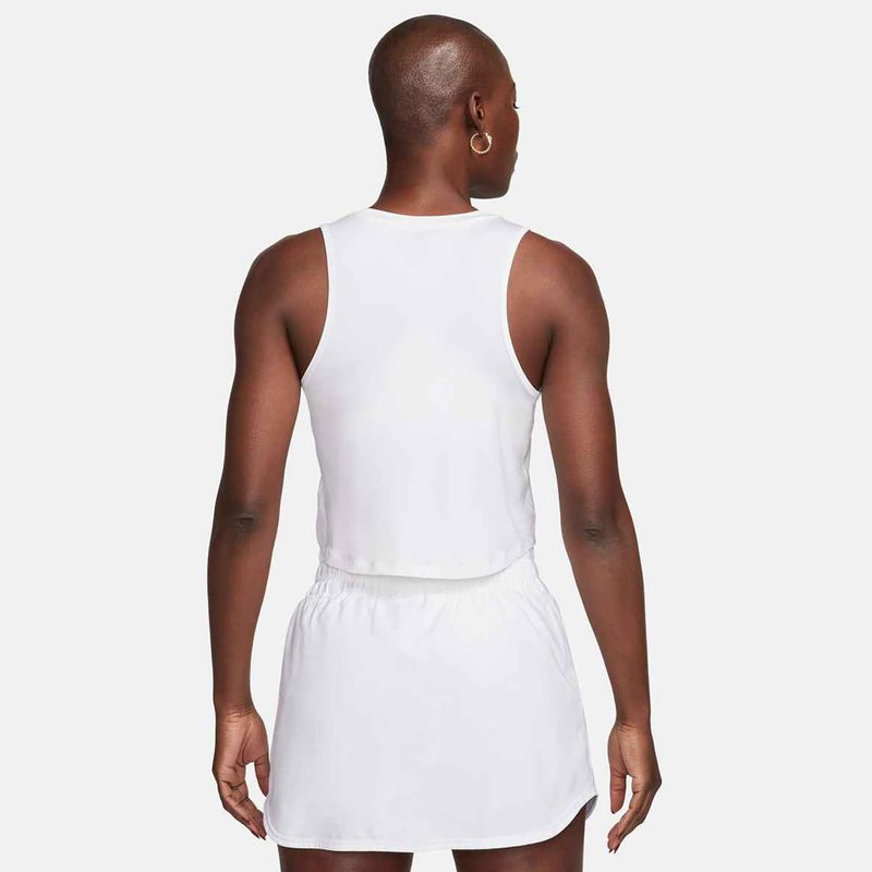 Dámske tréningové tričko Nike One Classic Dri-Fit Cropped Tank white 3