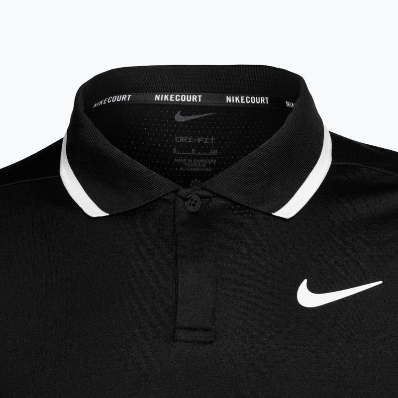 Pánske tenisové polo tričko Nike Court Dri-Fit Advantage black/white 3