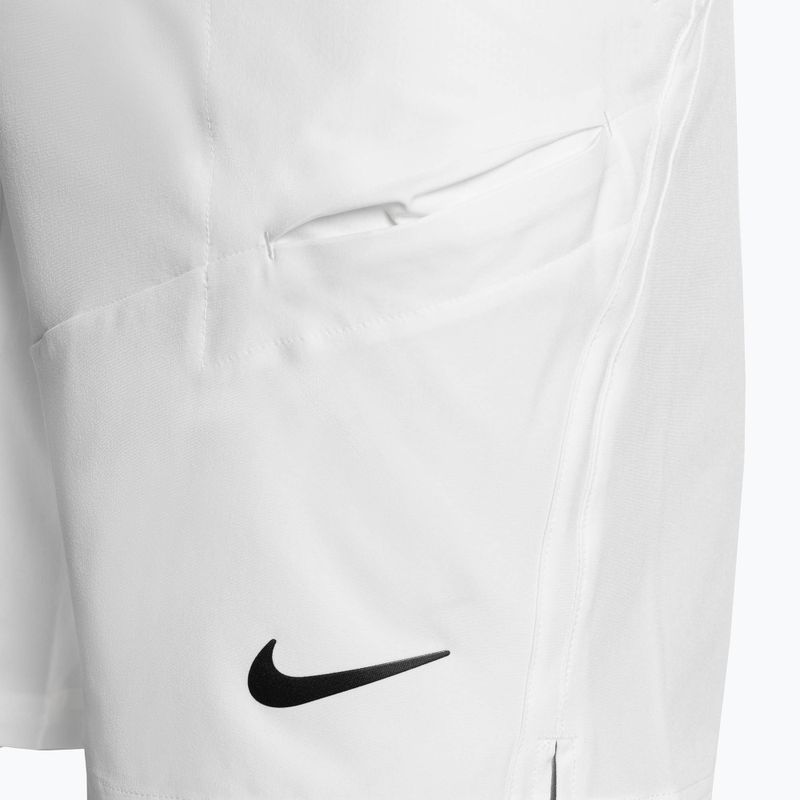 Pánske tenisové šortky Nike Court Dri-Fit Advantage 9" white/white/black 3