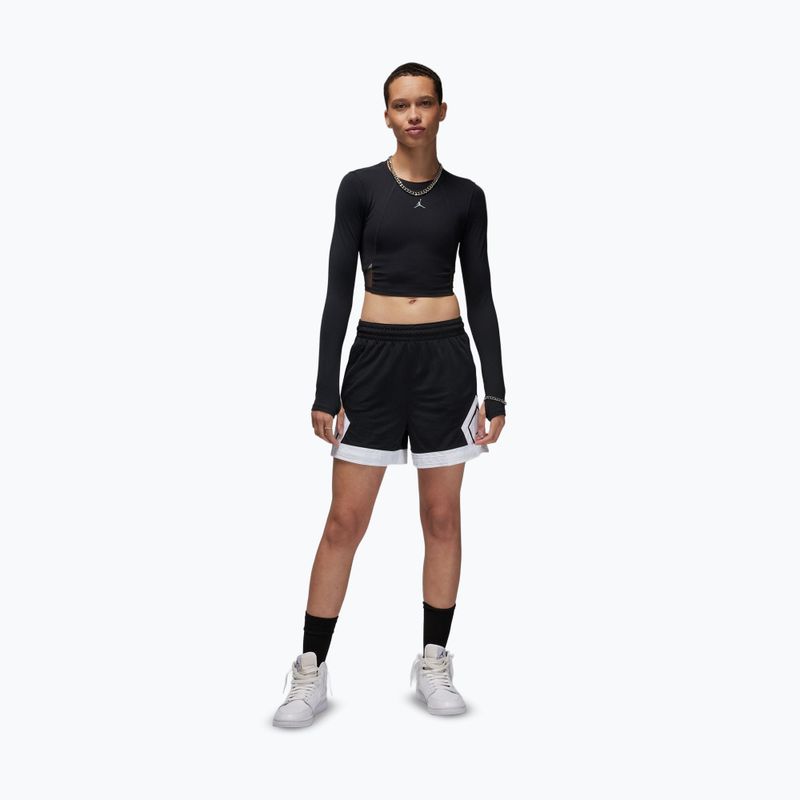 Dámske basketbalové šortky Nike Jordan Sport Diamond 4" black/white/white/black 2