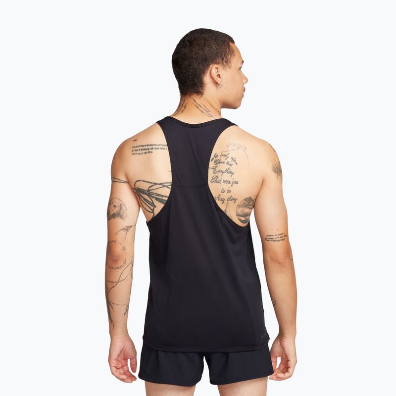 Pánske bežecké tielko Nike Fast Dri-Fit čierne 3