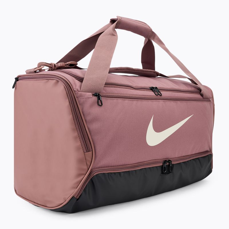 Športová taška Nike Brasilia 9,5 60 l smokey mauve/black/light orewood brown 2