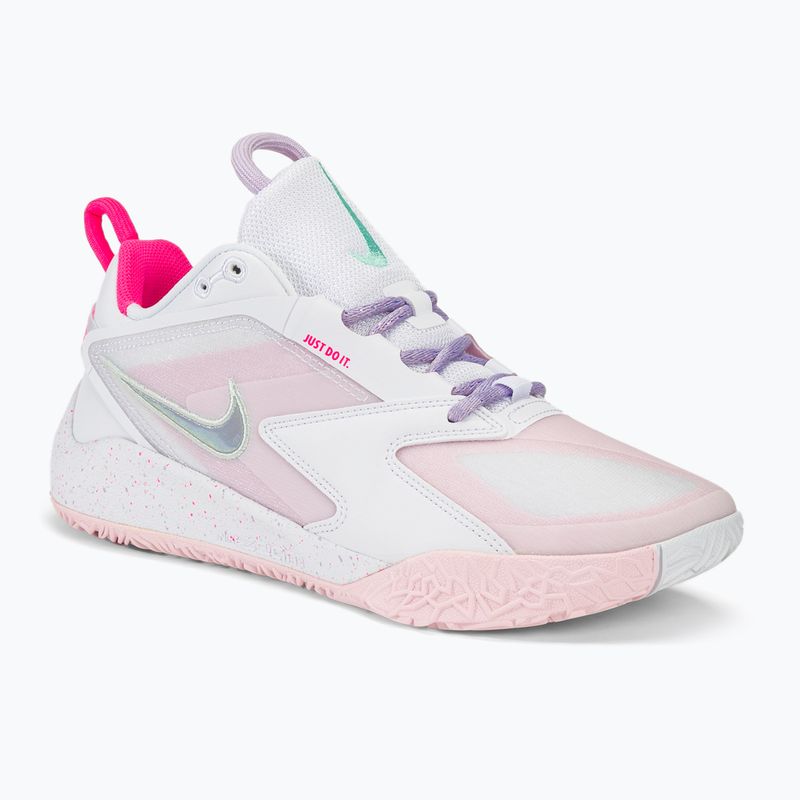 Topánky na volejbal Nike Zoom Hyperace 3 SE biela/hyper ružová/mätová pena/fialová hmla/ružová pena