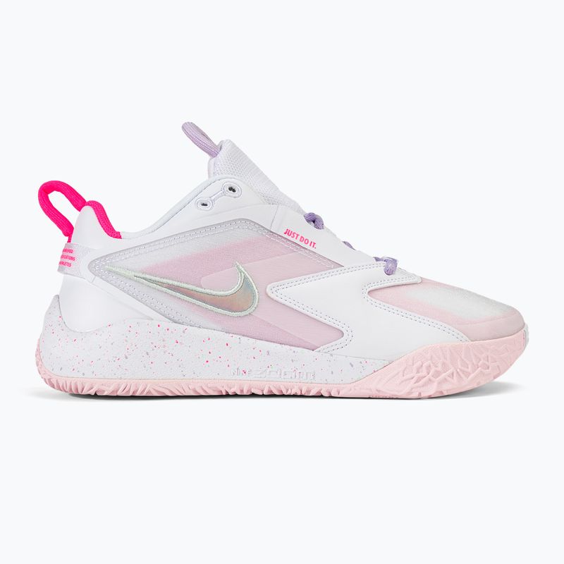 Topánky na volejbal Nike Zoom Hyperace 3 SE biela/hyper ružová/mätová pena/fialová hmla/ružová pena 2