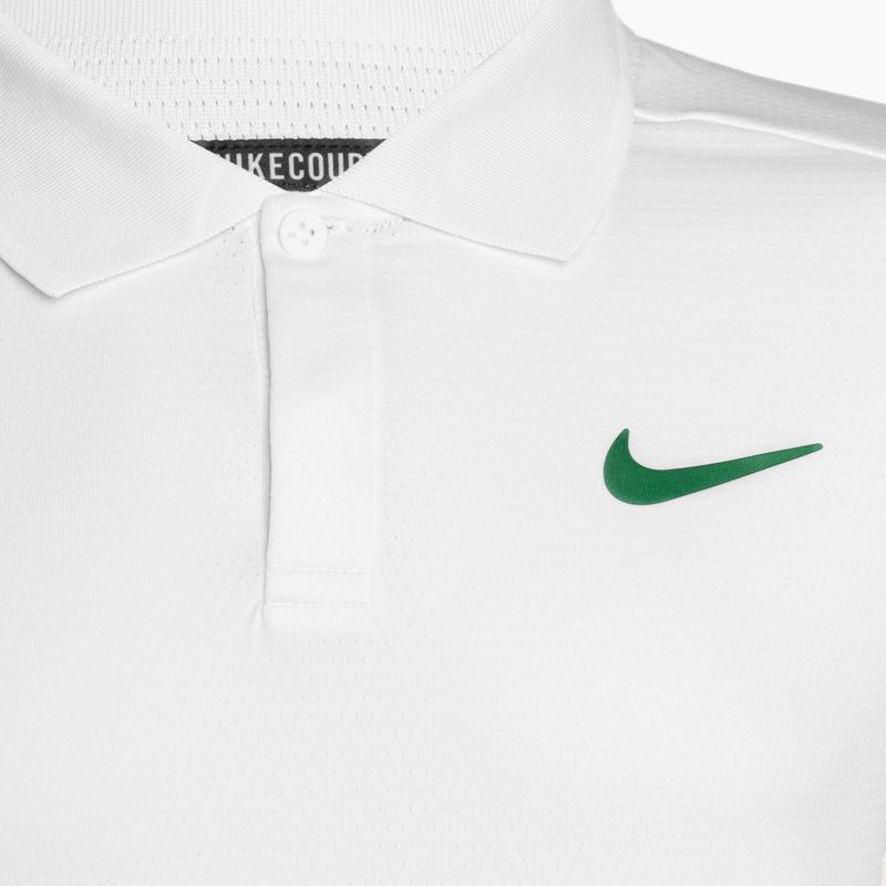 Pánske tenisové tričko Nike Court Dri-Fit Advantage Polo white/malchite 3